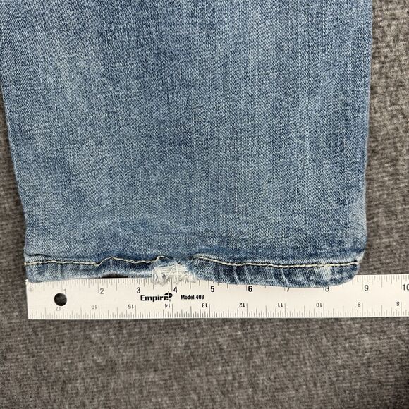 TK Axel Jeans Slim Boot Men’s 36x32 Blue Denim Grunge Distressed Y2K - Picture 7 of 8